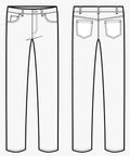 Basic 5 Pocket Pants (Jeans Style) - Linen
