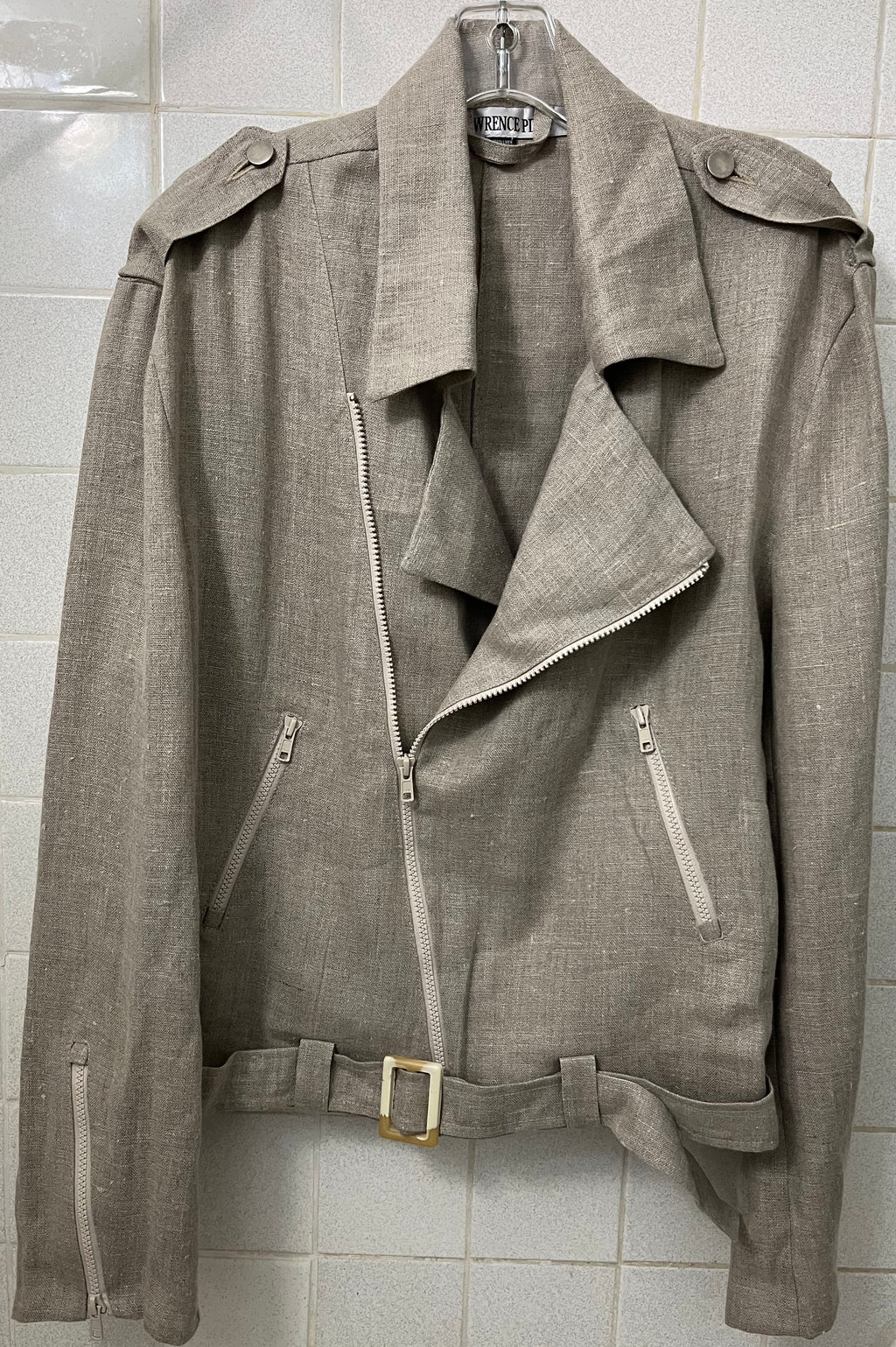 Basic Biker Jacket - Organic Linen