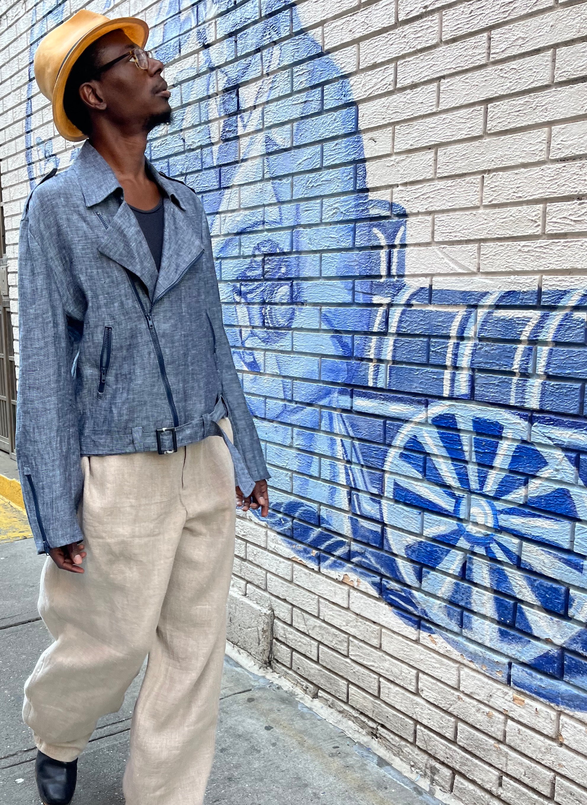 Basic 5 Pocket Pants (Jeans Style) - Linen