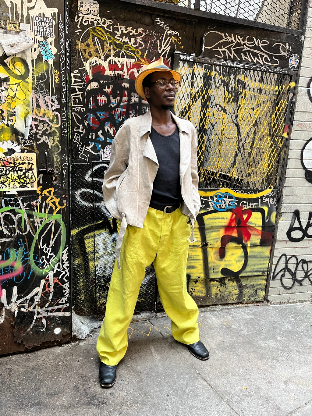 Basic 5 Pocket Pants (Jeans Style) - Linen