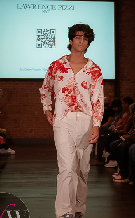 Eco Floral Power Shirt - Zero Carbon Footprint Gender-Neutral Slow Lux