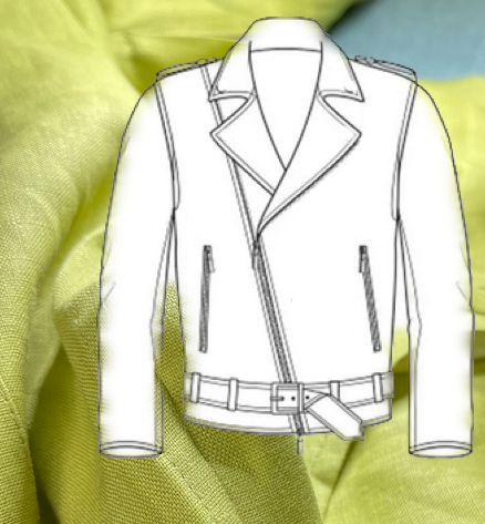 Basic Biker Jacket - Organic Linen