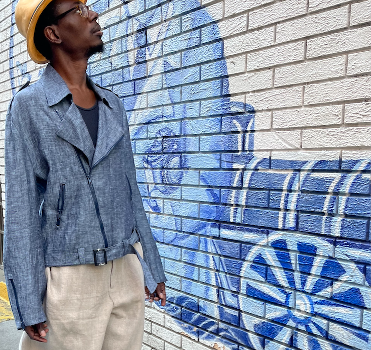 Basic Biker Jacket - Organic Linen